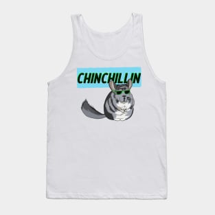 Chinchillin Cool Chinchilla in Sunglasses Tank Top